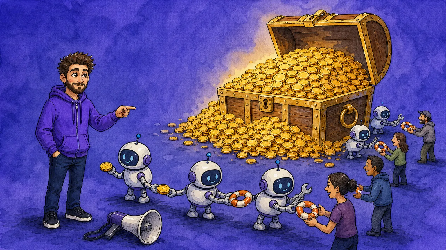A two-person team hit a Stripe-verified $3,513 MRR in 90 days with Claude-built intent bots