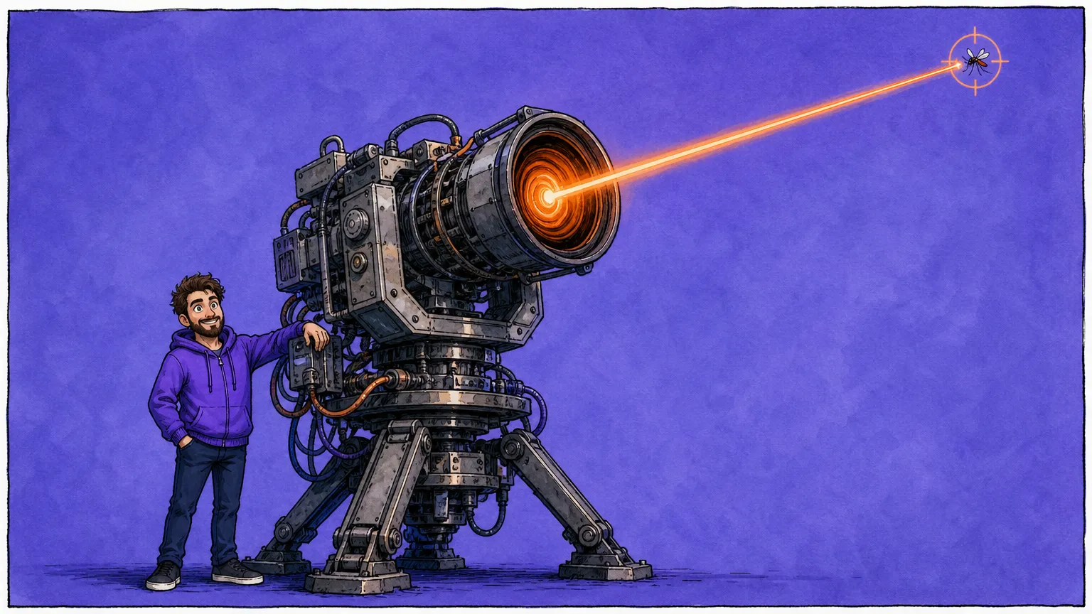 A solo engineer built an AI laser turret that cleared every mosquito in his home