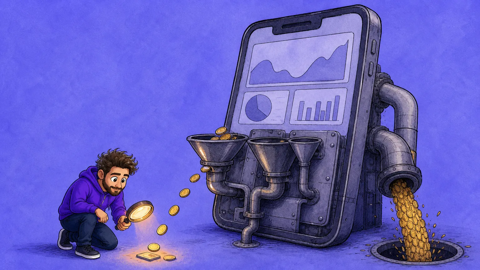 An indie iOS dev found 80% of his Apple Search Ads spend funded keywords that paid nothing
