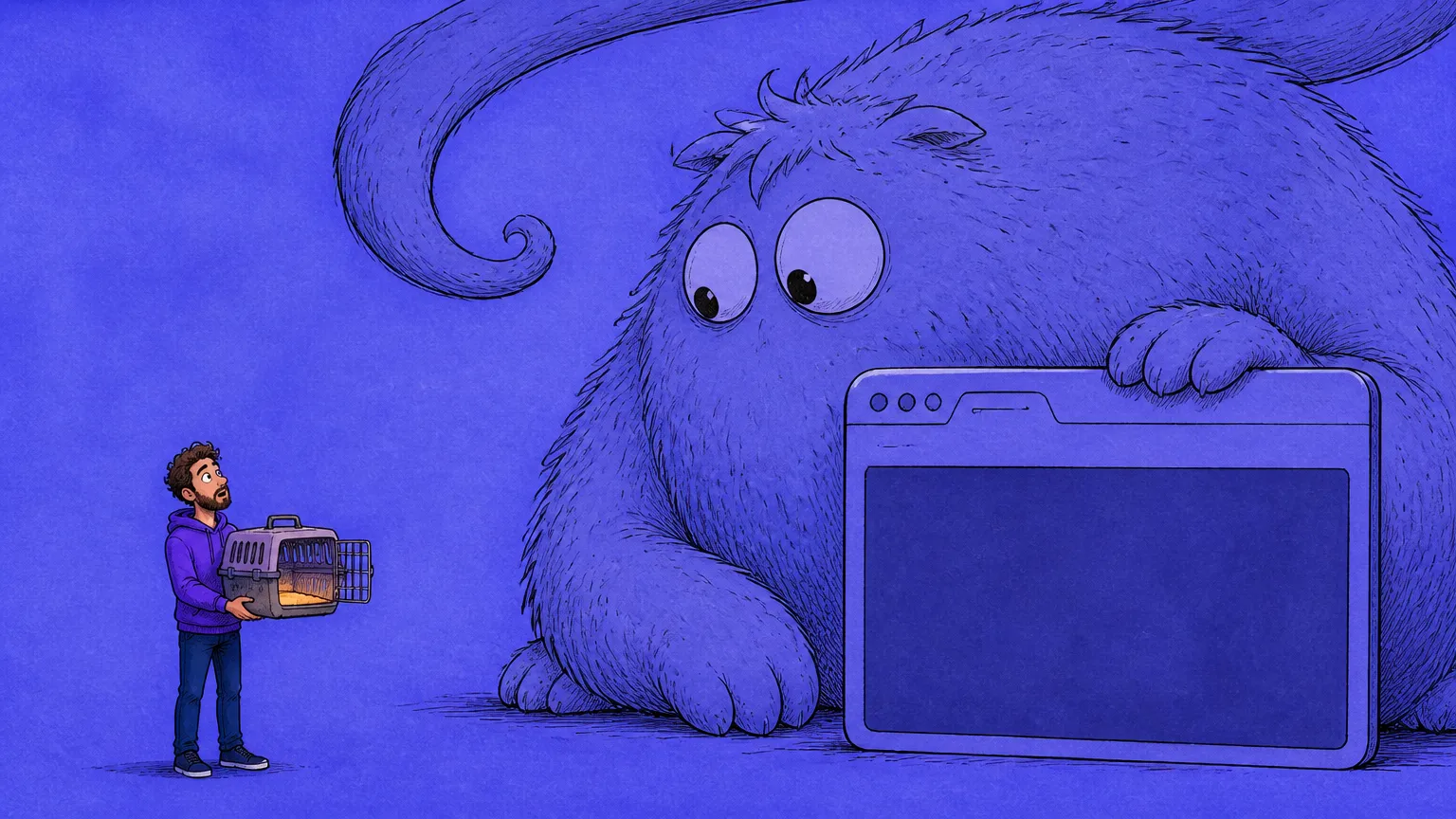 A browser pet with no repo got its feature list crowdsourced in one thread